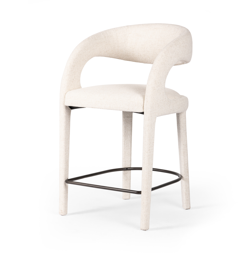 Hawkins Stool Counter / Omari NaturalBAR AND COUNTER STOOL Four Hands  Counter Omari Natural  Four Hands, Mid Century Modern Furniture, Old Bones Furniture Company, Old Bones Co, Modern Mid Century, Designer Furniture, https://www.oldbonesco.com/