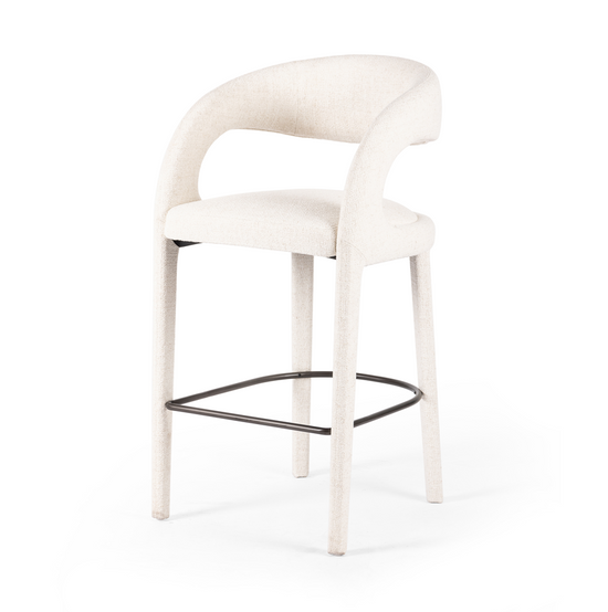 Hawkins Stool Bar / Omari NaturalBAR AND COUNTER STOOL Four Hands  Bar Omari Natural  Four Hands, Mid Century Modern Furniture, Old Bones Furniture Company, Old Bones Co, Modern Mid Century, Designer Furniture, https://www.oldbonesco.com/