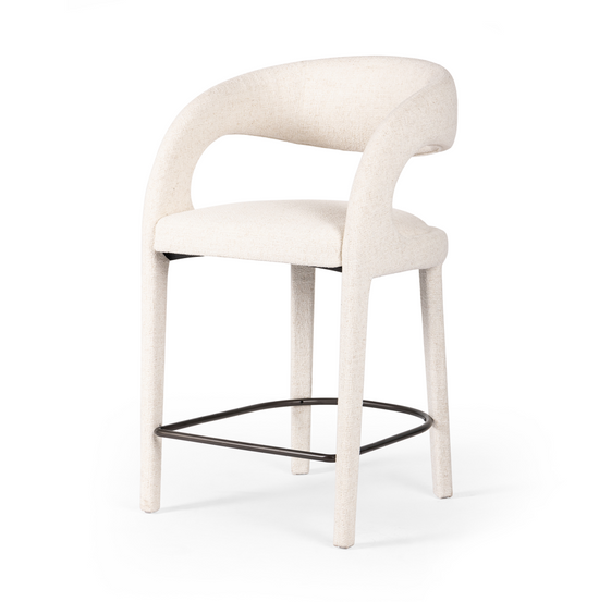 Hawkins Stool Counter / Omari NaturalBAR AND COUNTER STOOL Four Hands  Counter Omari Natural  Four Hands, Mid Century Modern Furniture, Old Bones Furniture Company, Old Bones Co, Modern Mid Century, Designer Furniture, https://www.oldbonesco.com/
