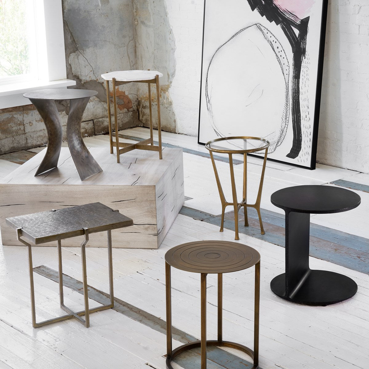 Creighton End Table Table Four Hands     Four Hands, Burke Decor, Mid Century Modern Furniture, Old Bones Furniture Company, Old Bones Co, Modern Mid Century, Designer Furniture, https://www.oldbonesco.com/