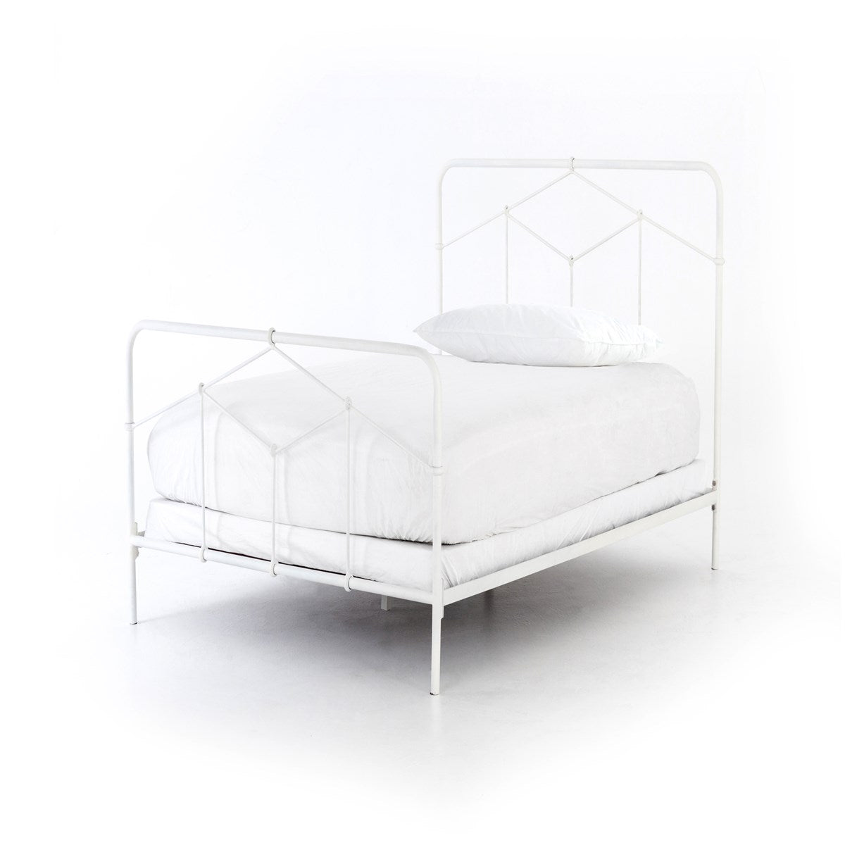 Casey Bed White / TwinBed Four Hands  White Twin  Four Hands, Burke Decor, Mid Century Modern Furniture, Old Bones Furniture Company, Old Bones Co, Modern Mid Century, Designer Furniture, https://www.oldbonesco.com/