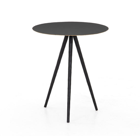 Load image into Gallery viewer, Trula End Table-Rubbed Black Table Four Hands     Four Hands, Burke Decor, Mid Century Modern Furniture, Old Bones Furniture Company, Old Bones Co, Modern Mid Century, Designer Furniture, https://www.oldbonesco.com/
