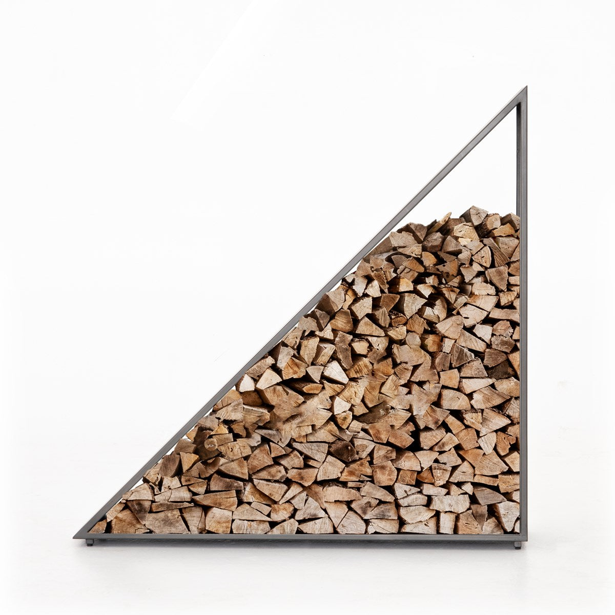 Nero Firewood Storage-Coated Gunmetal Firewood Storage Four Hands     Four Hands, Burke Decor, Mid Century Modern Furniture, Old Bones Furniture Company, Old Bones Co, Modern Mid Century, Designer Furniture, https://www.oldbonesco.com/
