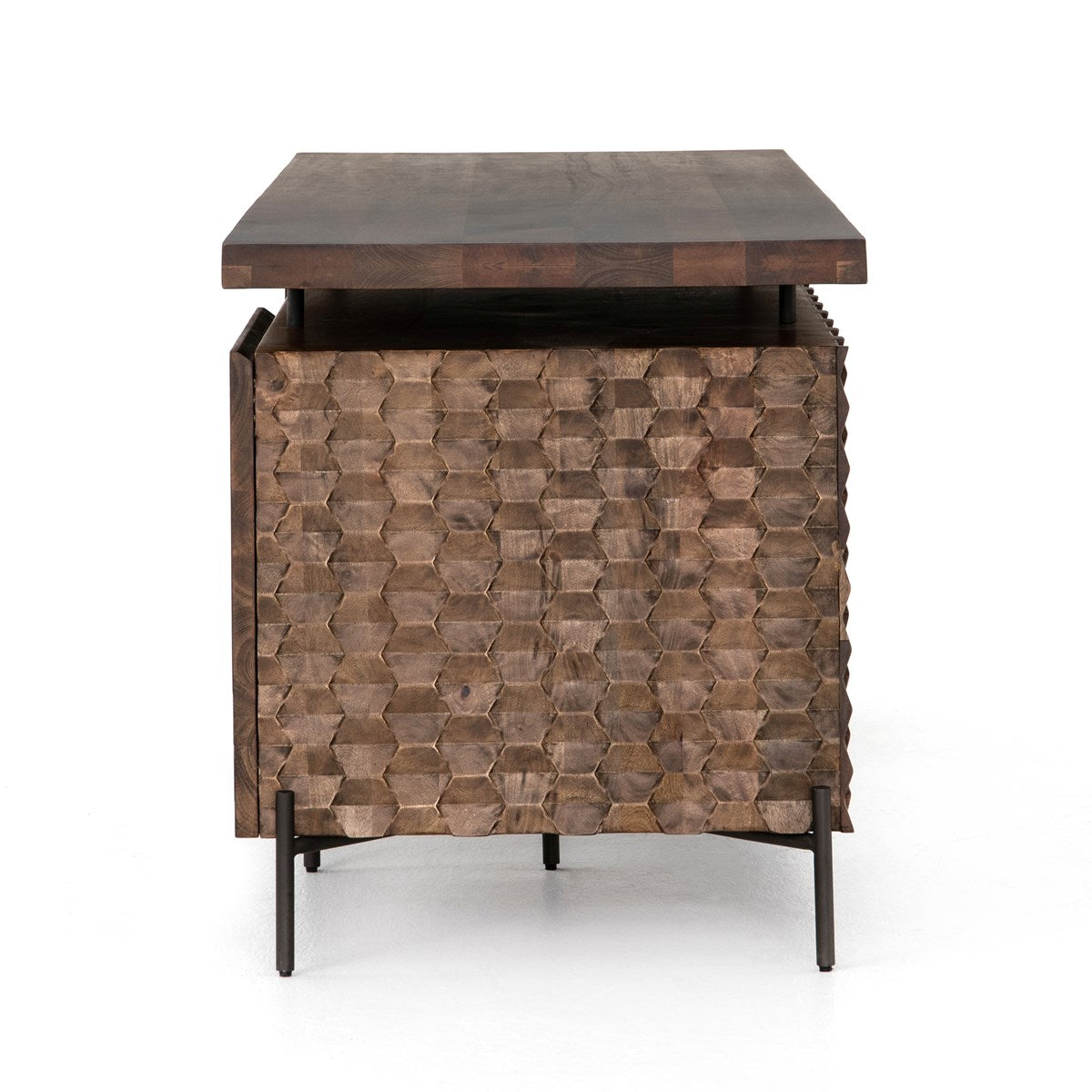 Raffael Desk-Antique Brown Desk Four Hands     Four Hands, Burke Decor, Mid Century Modern Furniture, Old Bones Furniture Company, Old Bones Co, Modern Mid Century, Designer Furniture, https://www.oldbonesco.com/