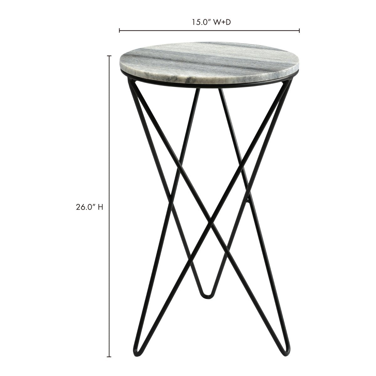 Evangeline Accent Table Accent Tables Moe's     Four Hands, Burke Decor, Mid Century Modern Furniture, Old Bones Furniture Company, Old Bones Co, Modern Mid Century, Designer Furniture, https://www.oldbonesco.com/