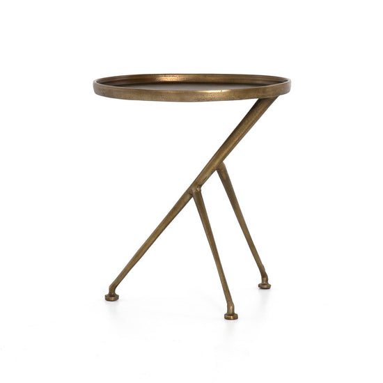 Load image into Gallery viewer, Schmidt Accent Table Raw Antique BrassTable Four Hands  Raw Antique Brass   Four Hands, Burke Decor, Mid Century Modern Furniture, Old Bones Furniture Company, Old Bones Co, Modern Mid Century, Designer Furniture, https://www.oldbonesco.com/
