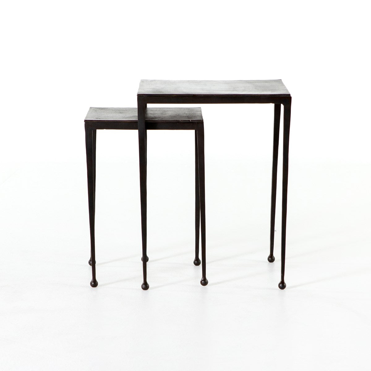 Dalston Nesting End Tables-Antique Rust Table Four Hands     Four Hands, Burke Decor, Mid Century Modern Furniture, Old Bones Furniture Company, Old Bones Co, Modern Mid Century, Designer Furniture, https://www.oldbonesco.com/