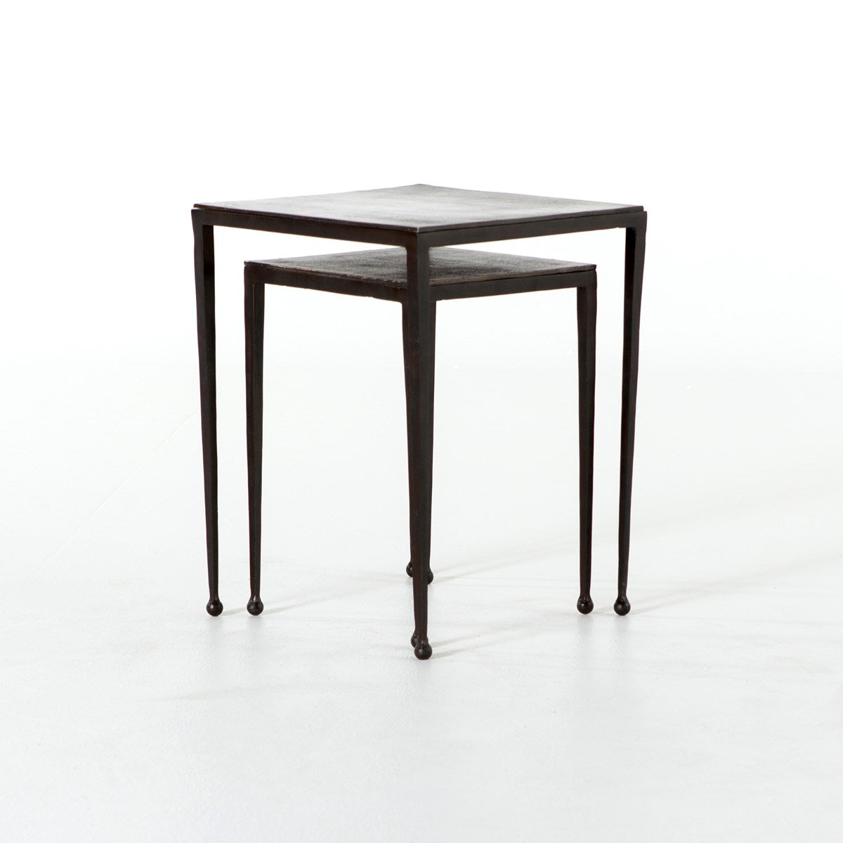 Dalston Nesting End Tables-Antique Rust Table Four Hands     Four Hands, Burke Decor, Mid Century Modern Furniture, Old Bones Furniture Company, Old Bones Co, Modern Mid Century, Designer Furniture, https://www.oldbonesco.com/