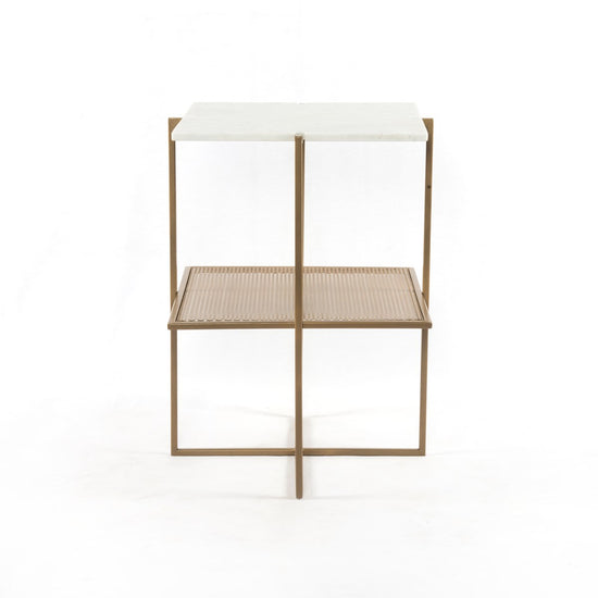 Olivia Nightstand-Antique Brass Nightstand Four Hands     Four Hands, Burke Decor, Mid Century Modern Furniture, Old Bones Furniture Company, Old Bones Co, Modern Mid Century, Designer Furniture, https://www.oldbonesco.com/