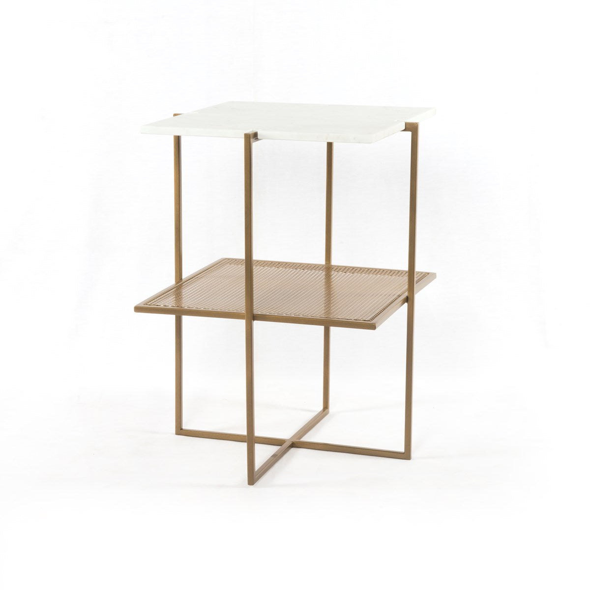 Olivia Nightstand-Antique Brass Nightstand Four Hands     Four Hands, Burke Decor, Mid Century Modern Furniture, Old Bones Furniture Company, Old Bones Co, Modern Mid Century, Designer Furniture, https://www.oldbonesco.com/