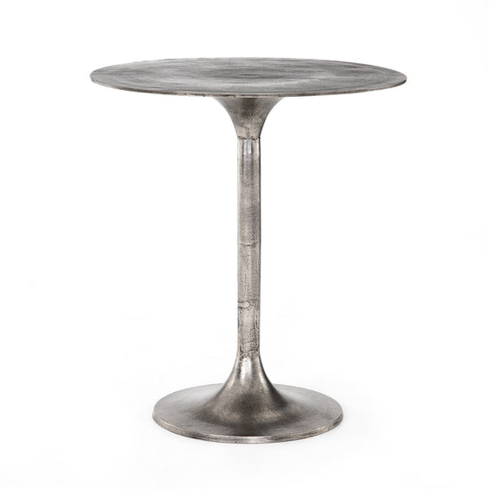 Simone Bar + Counter Table Raw Antique Nickel / Counter TableTable Four Hands  Raw Antique Nickel Counter Table  Four Hands, Burke Decor, Mid Century Modern Furniture, Old Bones Furniture Company, Old Bones Co, Modern Mid Century, Designer Furniture, https://www.oldbonesco.com/