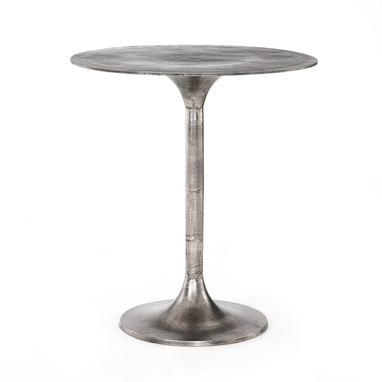 Load image into Gallery viewer, Simone Bar + Counter Table Raw Antique Nickel / Counter TableTable Four Hands  Raw Antique Nickel Counter Table  Four Hands, Burke Decor, Mid Century Modern Furniture, Old Bones Furniture Company, Old Bones Co, Modern Mid Century, Designer Furniture, https://www.oldbonesco.com/
