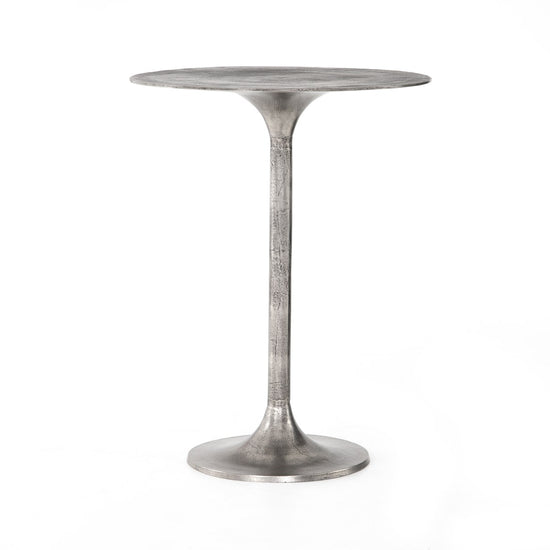 Load image into Gallery viewer, Simone Bar + Counter Table Raw Antique Nickel / Bar TableTable Four Hands  Raw Antique Nickel Bar Table  Four Hands, Burke Decor, Mid Century Modern Furniture, Old Bones Furniture Company, Old Bones Co, Modern Mid Century, Designer Furniture, https://www.oldbonesco.com/
