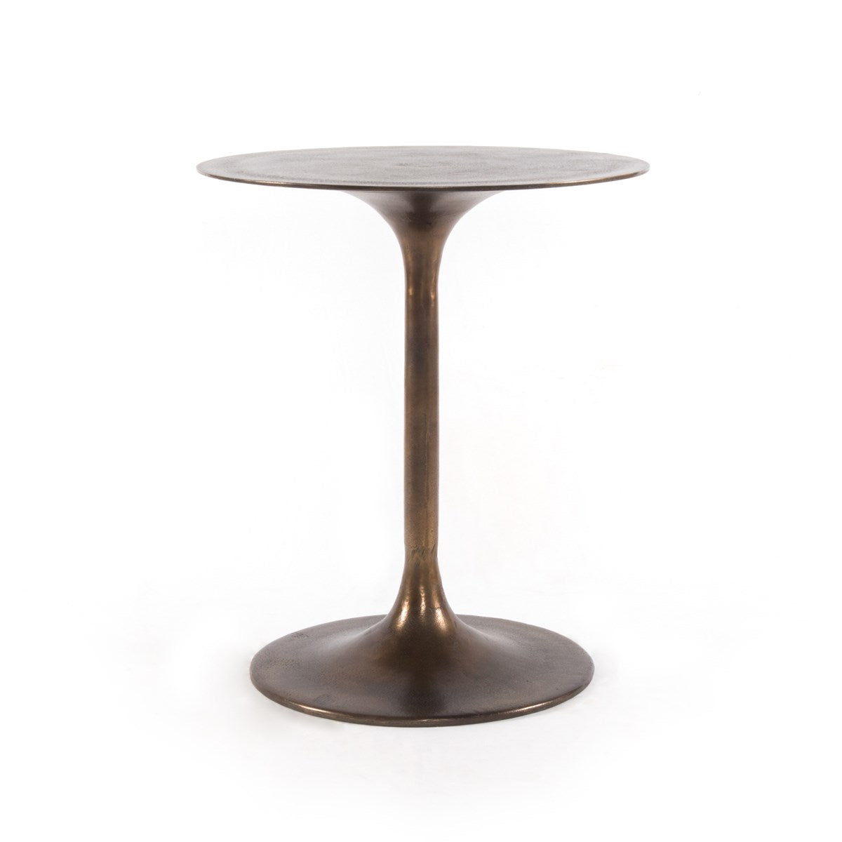 Tulip Side Table Antique RustSide Table Four Hands  Antique Rust   Four Hands, Burke Decor, Mid Century Modern Furniture, Old Bones Furniture Company, Old Bones Co, Modern Mid Century, Designer Furniture, https://www.oldbonesco.com/