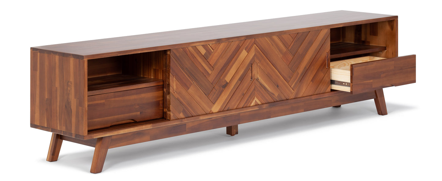 Herringbone TV Stand Low tv stand Lievo     Four Hands, Burke Decor, Mid Century Modern Furniture, Old Bones Furniture Company, Old Bones Co, Modern Mid Century, Designer Furniture, https://www.oldbonesco.com/