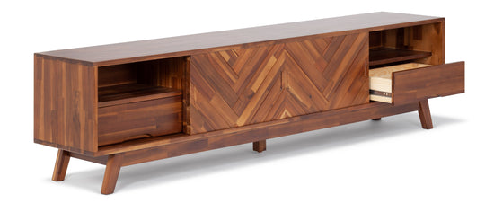 Herringbone TV Stand Low tv stand Lievo     Four Hands, Burke Decor, Mid Century Modern Furniture, Old Bones Furniture Company, Old Bones Co, Modern Mid Century, Designer Furniture, https://www.oldbonesco.com/