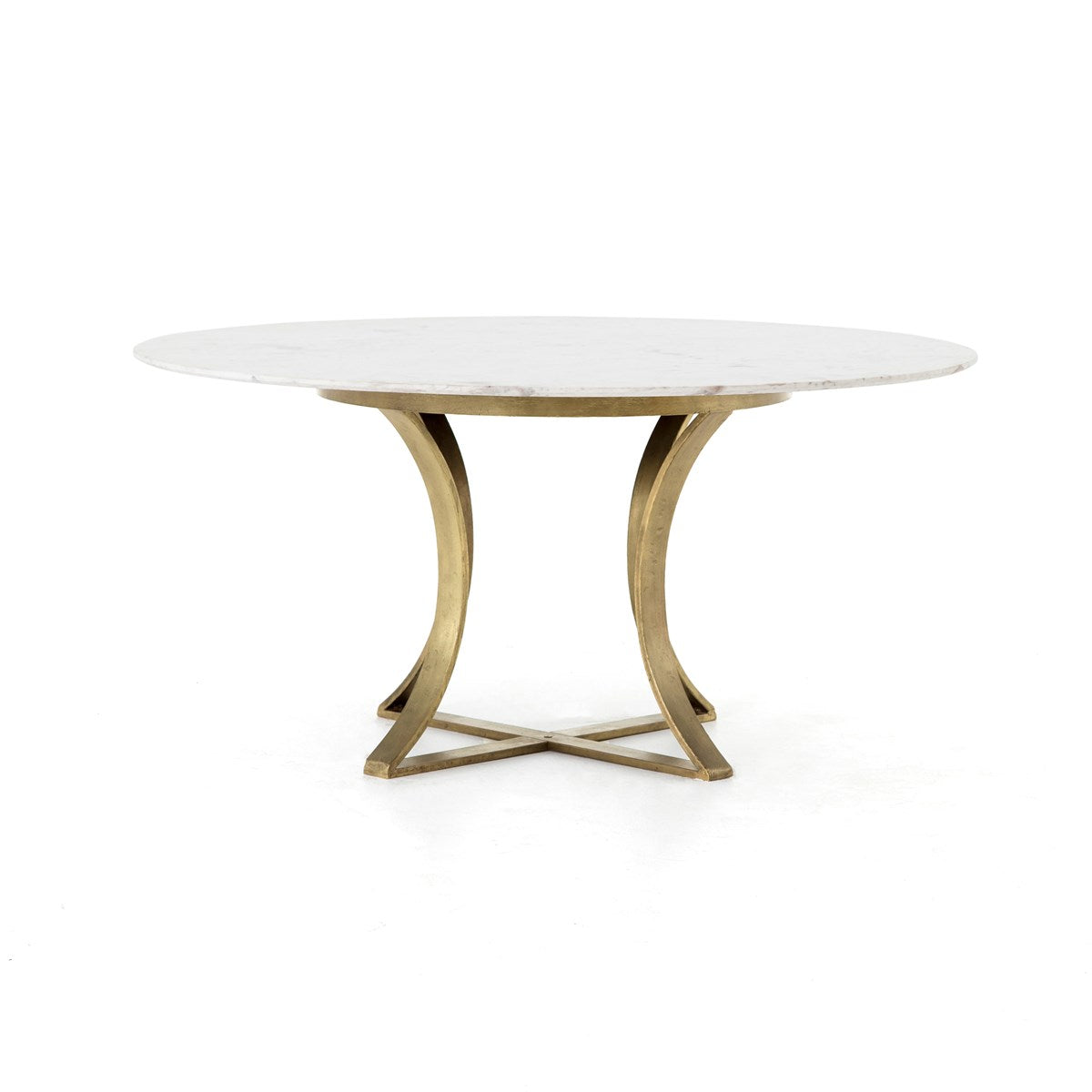 Gage Dining Table Polished White Marble / 60"Dining Table Four Hands  Polished White Marble 60"  Four Hands, Burke Decor, Mid Century Modern Furniture, Old Bones Furniture Company, Old Bones Co, Modern Mid Century, Designer Furniture, https://www.oldbonesco.com/