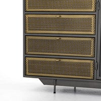 Hendrick Media Console Media Unit Four Hands     Four Hands, Burke Decor, Mid Century Modern Furniture, Old Bones Furniture Company, Old Bones Co, Modern Mid Century, Designer Furniture, https://www.oldbonesco.com/