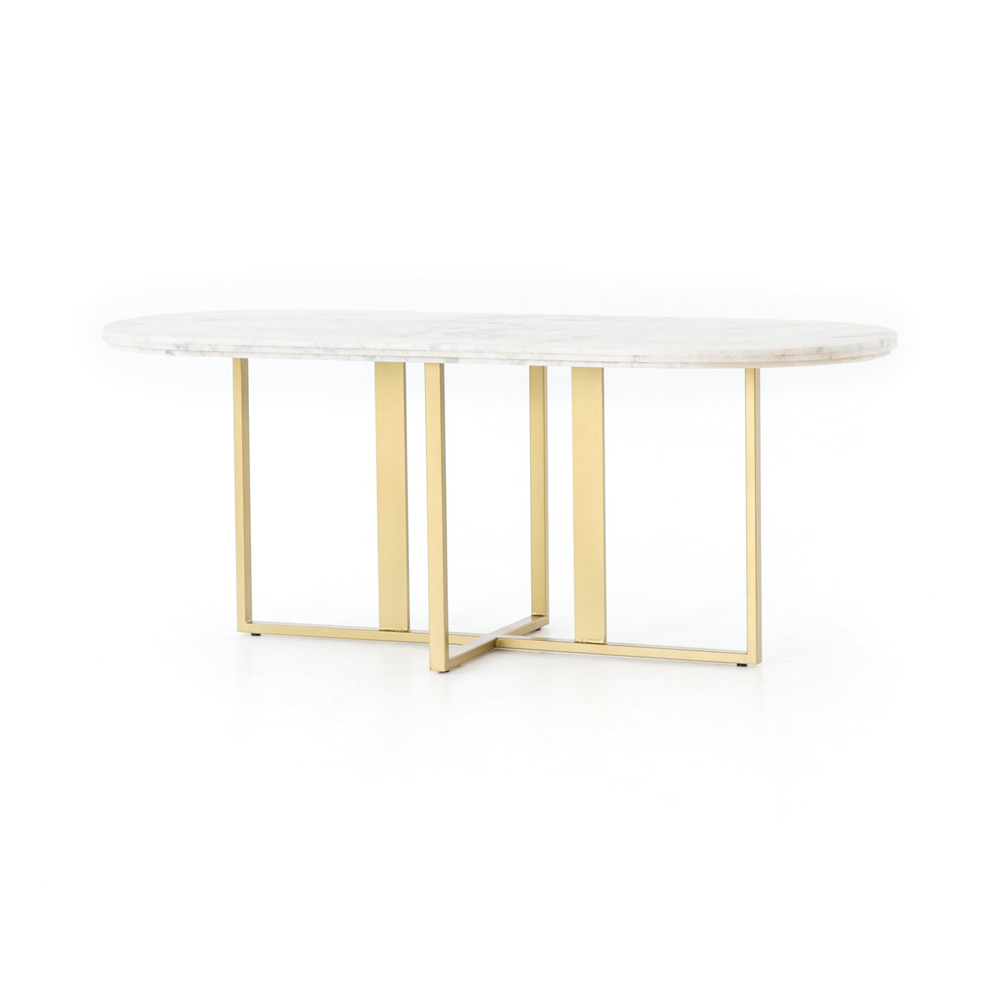 Load image into Gallery viewer, Devan Oval Dining Table Brass PatinaDining Table Four Hands  Brass Patina   Four Hands, Mid Century Modern Furniture, Old Bones Furniture Company, Old Bones Co, Modern Mid Century, Designer Furniture, https://www.oldbonesco.com/
