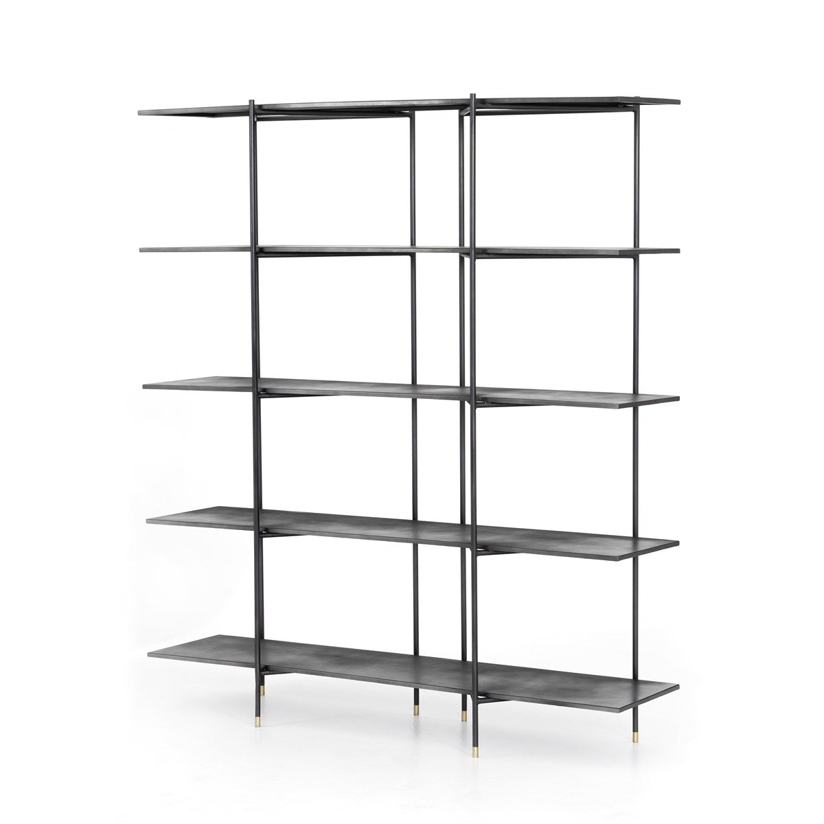 Vito Bookshelf- Distressed Iron Bookshelf Four Hands     Four Hands, Burke Decor, Mid Century Modern Furniture, Old Bones Furniture Company, Old Bones Co, Modern Mid Century, Designer Furniture, https://www.oldbonesco.com/