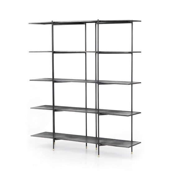 Vito Bookshelf- Distressed Iron Bookshelf Four Hands     Four Hands, Burke Decor, Mid Century Modern Furniture, Old Bones Furniture Company, Old Bones Co, Modern Mid Century, Designer Furniture, https://www.oldbonesco.com/