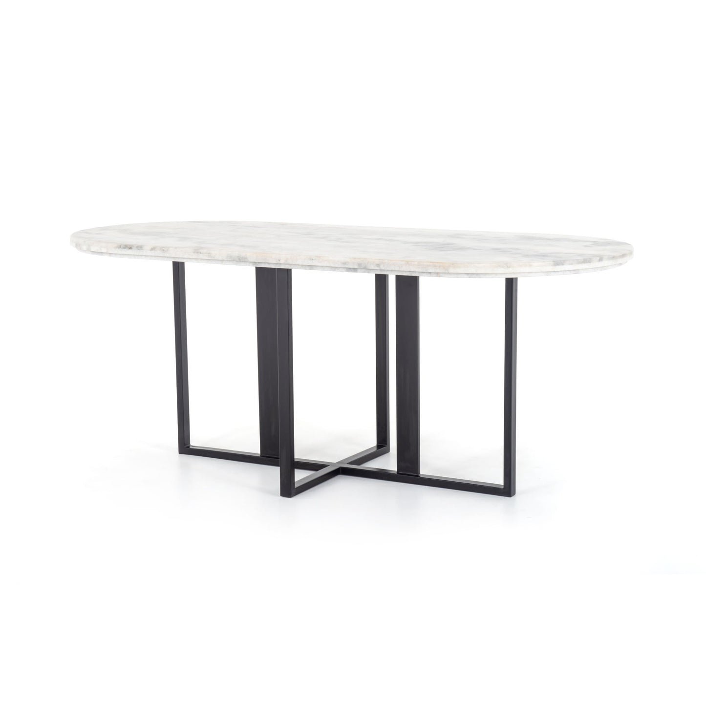Load image into Gallery viewer, Devan Oval Dining Table BlackDining Table Four Hands  Black   Four Hands, Mid Century Modern Furniture, Old Bones Furniture Company, Old Bones Co, Modern Mid Century, Designer Furniture, https://www.oldbonesco.com/
