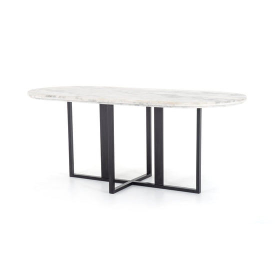 Load image into Gallery viewer, Devan Oval Dining Table BlackDining Table Four Hands  Black   Four Hands, Mid Century Modern Furniture, Old Bones Furniture Company, Old Bones Co, Modern Mid Century, Designer Furniture, https://www.oldbonesco.com/

