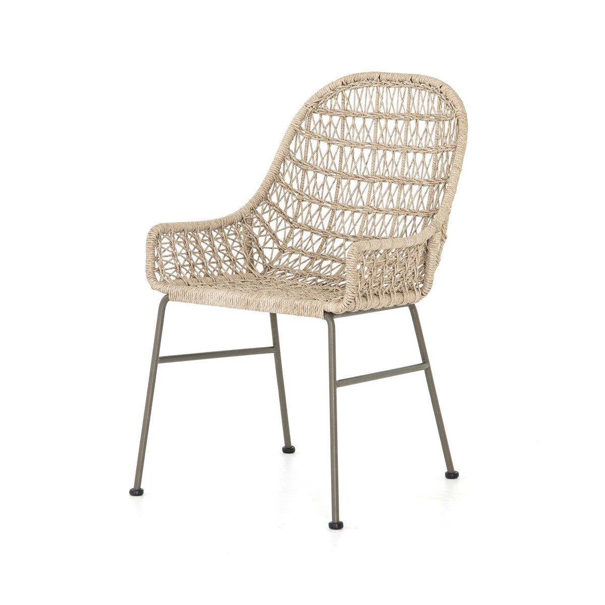 Bandera Outdoor Woven Dining Chair Vintage WhiteDining Chair Four Hands  Vintage White   Four Hands, Burke Decor, Mid Century Modern Furniture, Old Bones Furniture Company, Old Bones Co, Modern Mid Century, Designer Furniture, https://www.oldbonesco.com/