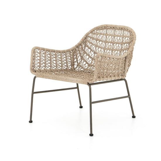 Bandera Outdoor Woven Club Chair Vintage WhiteChair Four Hands  Vintage White   Four Hands, Burke Decor, Mid Century Modern Furniture, Old Bones Furniture Company, Old Bones Co, Modern Mid Century, Designer Furniture, https://www.oldbonesco.com/