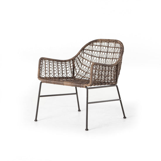 Bandera Outdoor Woven Club Chair GreyChair Four Hands  Grey   Four Hands, Burke Decor, Mid Century Modern Furniture, Old Bones Furniture Company, Old Bones Co, Modern Mid Century, Designer Furniture, https://www.oldbonesco.com/