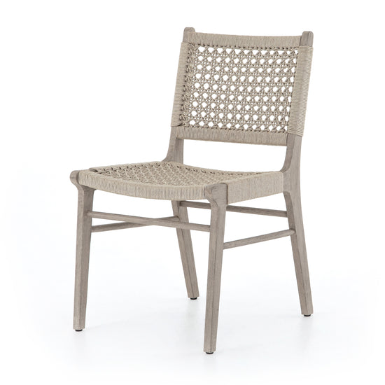 Delmar Outdoor Dining Chair Weathered GreyOutdoor Chairs Four Hands  Weathered Grey   Four Hands, Mid Century Modern Furniture, Old Bones Furniture Company, Old Bones Co, Modern Mid Century, Designer Furniture, https://www.oldbonesco.com/