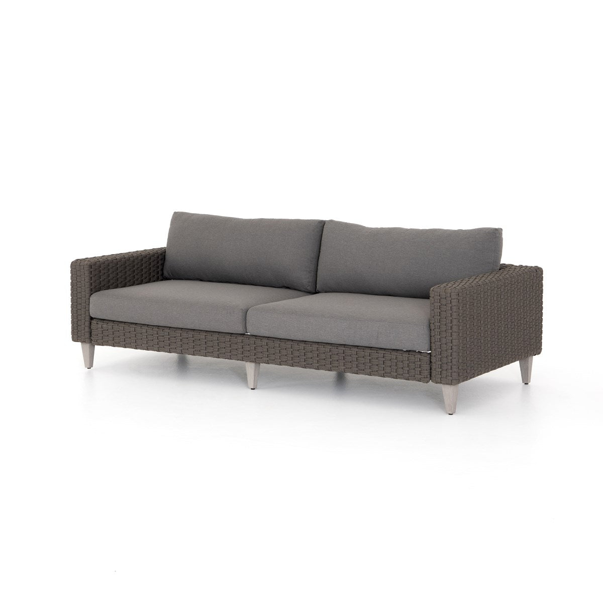 Remi Outdoor Sofa-90" CharcoalSofa Four Hands  Charcoal   Four Hands, Burke Decor, Mid Century Modern Furniture, Old Bones Furniture Company, Old Bones Co, Modern Mid Century, Designer Furniture, https://www.oldbonesco.com/