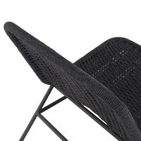 Bruno Outdoor Chair - Dark Grey Road Outdoor Four Hands     Four Hands, Burke Decor, Mid Century Modern Furniture, Old Bones Furniture Company, Old Bones Co, Modern Mid Century, Designer Furniture, https://www.oldbonesco.com/