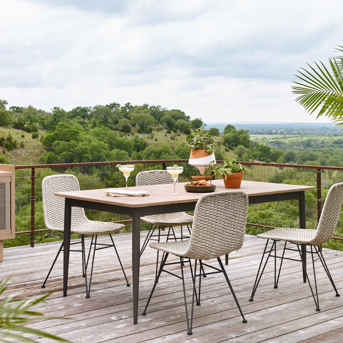 Wyton Outdoor Dining Table Dinning Table Four Hands     Four Hands, Burke Decor, Mid Century Modern Furniture, Old Bones Furniture Company, Old Bones Co, Modern Mid Century, Designer Furniture, https://www.oldbonesco.com/