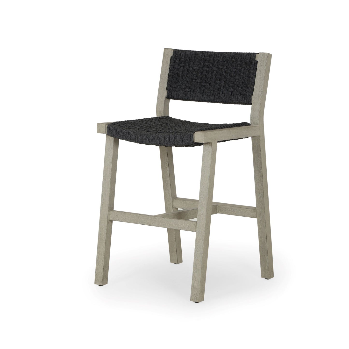 Delano Outdoor Bar + Counter Stool Counter / Weathered GreyBAR AND COUNTER STOOL Four Hands  Counter Weathered Grey  Four Hands, Mid Century Modern Furniture, Old Bones Furniture Company, Old Bones Co, Modern Mid Century, Designer Furniture, https://www.oldbonesco.com/