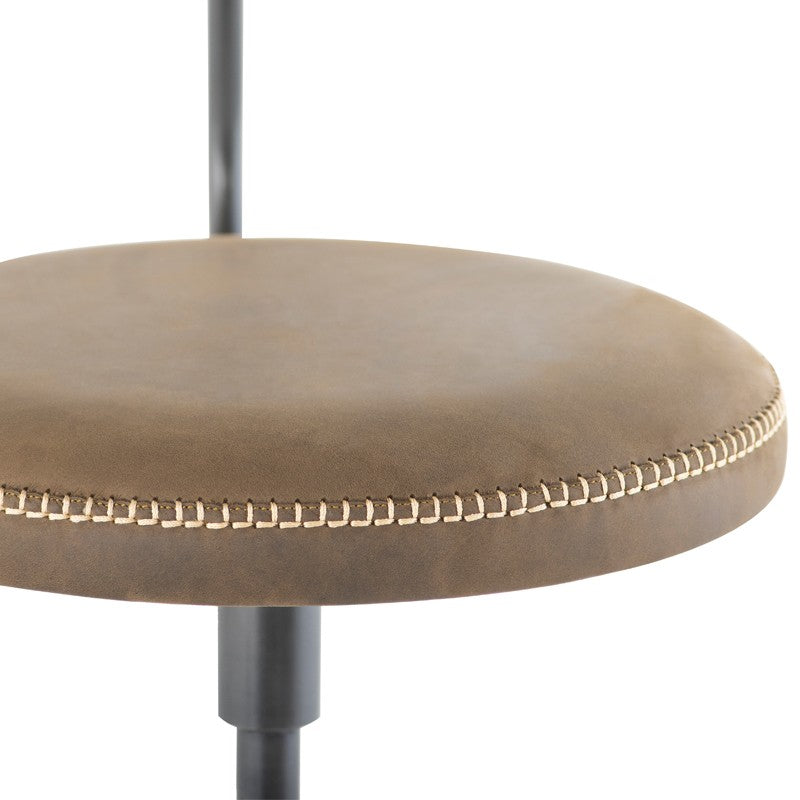Akron Counter Stool With Back - Jin Green BAR AND COUNTER STOOL District Eight     Four Hands, Burke Decor, Mid Century Modern Furniture, Old Bones Furniture Company, Old Bones Co, Modern Mid Century, Designer Furniture, https://www.oldbonesco.com/