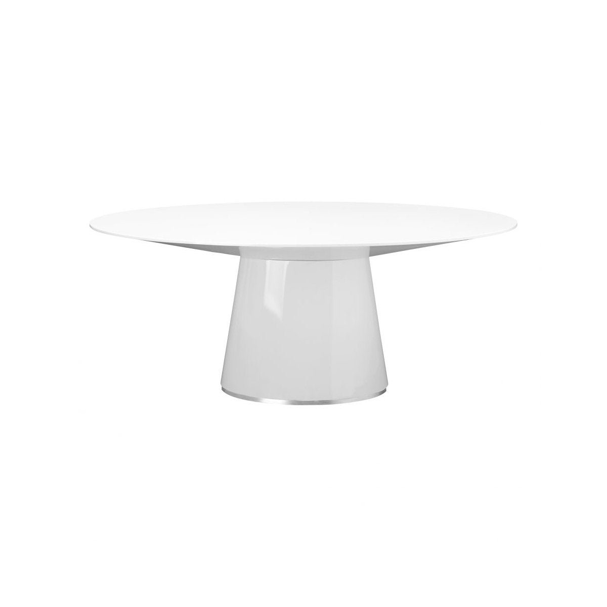 Load image into Gallery viewer, Otago Oval Dining Table WhiteDining Tables Moe&amp;#39;s  White   Four Hands, Burke Decor, Mid Century Modern Furniture, Old Bones Furniture Company, Old Bones Co, Modern Mid Century, Designer Furniture, https://www.oldbonesco.com/

