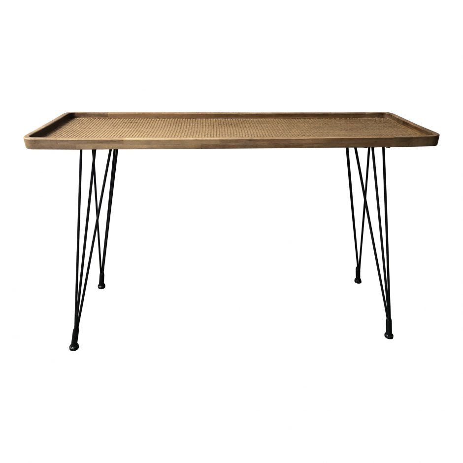 Rollo Rattan Console Table Console Table Moe's     Four Hands, Burke Decor, Mid Century Modern Furniture, Old Bones Furniture Company, Old Bones Co, Modern Mid Century, Designer Furniture, https://www.oldbonesco.com/
