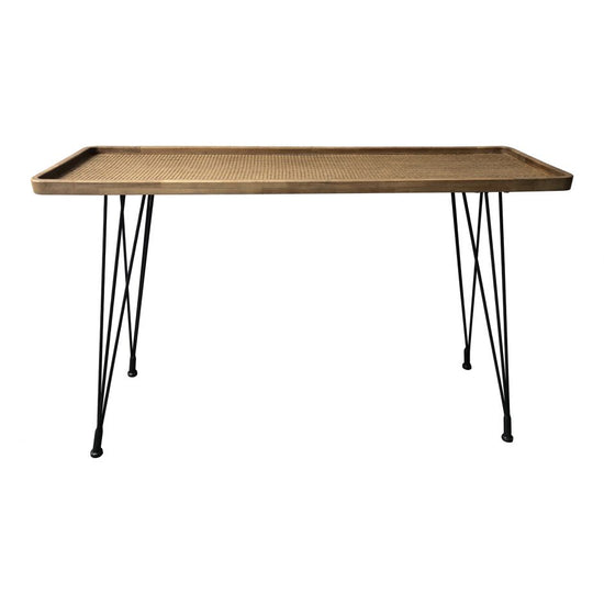 Rollo Rattan Console Table Console Table Moe's     Four Hands, Burke Decor, Mid Century Modern Furniture, Old Bones Furniture Company, Old Bones Co, Modern Mid Century, Designer Furniture, https://www.oldbonesco.com/