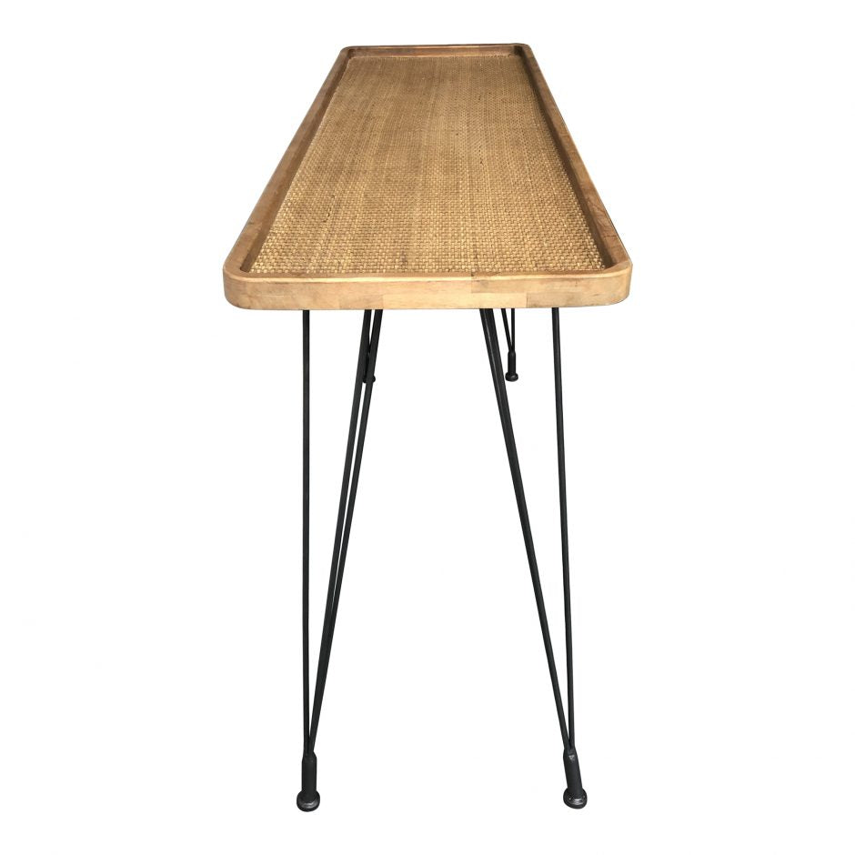 Rollo Rattan Console Table Console Table Moe's     Four Hands, Burke Decor, Mid Century Modern Furniture, Old Bones Furniture Company, Old Bones Co, Modern Mid Century, Designer Furniture, https://www.oldbonesco.com/
