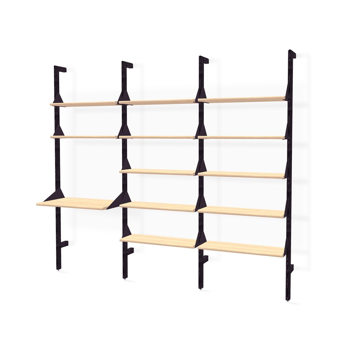 Branch-3 Desk Shelving Unit SHELVING Gus*     Four Hands, Burke Decor, Mid Century Modern Furniture, Old Bones Furniture Company, Old Bones Co, Modern Mid Century, Designer Furniture, https://www.oldbonesco.com/