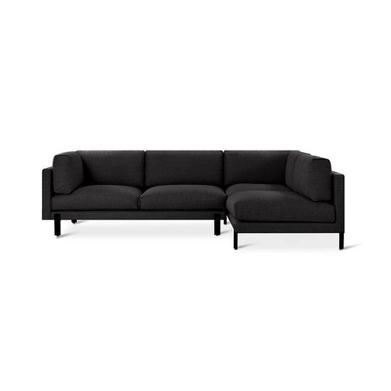 Load image into Gallery viewer, Silverlake Sectional Right Facing Andorra EsperssoSectional Sofa Gus*  Andorra Espersso   Four Hands, Burke Decor, Mid Century Modern Furniture, Old Bones Furniture Company, Old Bones Co, Modern Mid Century, Designer Furniture, https://www.oldbonesco.com/
