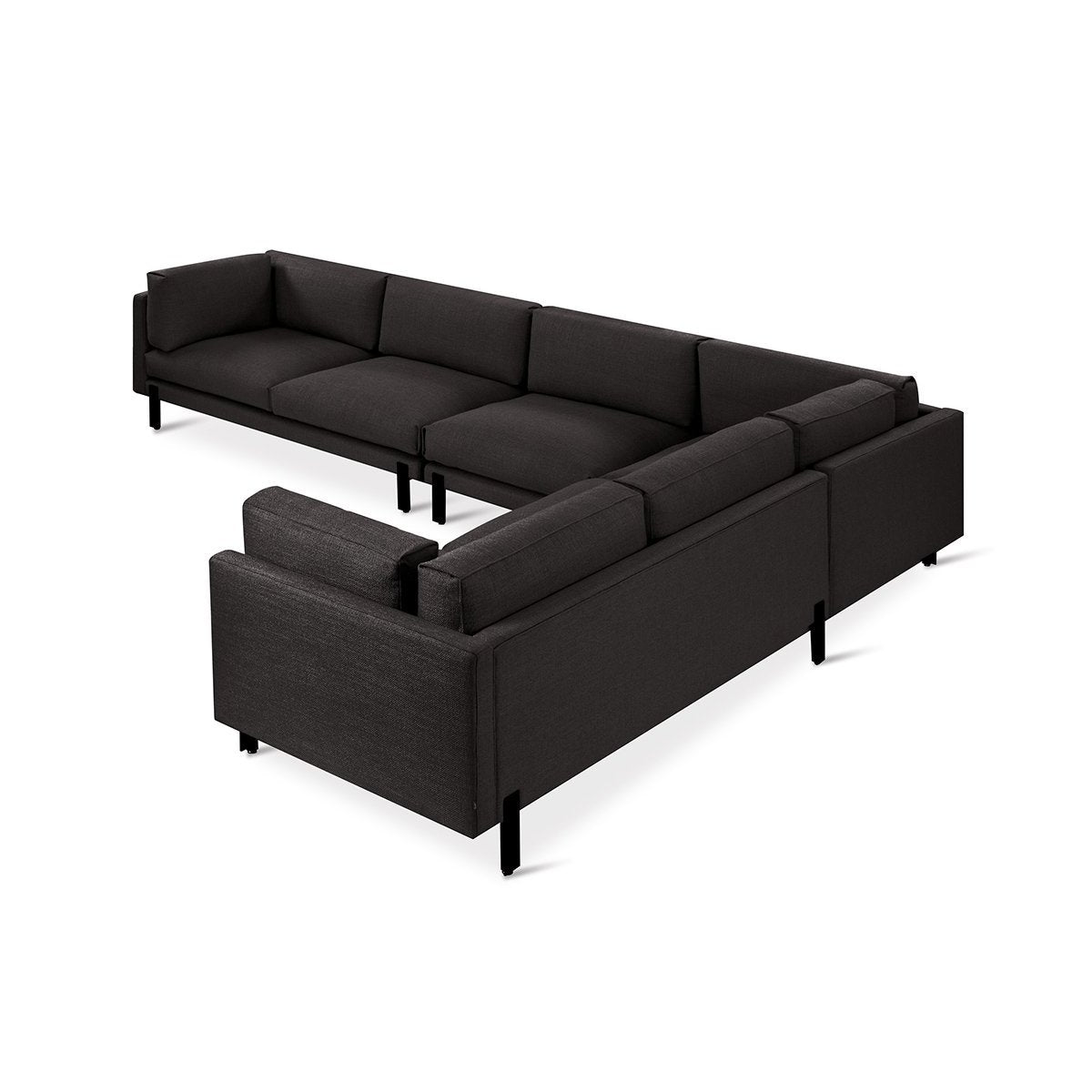 Silverlake XL Sectional Right Facing Andorra EsperssoSectional Sofa Gus*  Andorra Espersso   Four Hands, Burke Decor, Mid Century Modern Furniture, Old Bones Furniture Company, Old Bones Co, Modern Mid Century, Designer Furniture, https://www.oldbonesco.com/