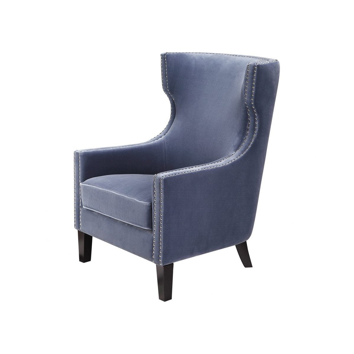 Load image into Gallery viewer, Valley Arm Chair Blue Occasional Chairs Moe&amp;#39;s     Four Hands, Burke Decor, Mid Century Modern Furniture, Old Bones Furniture Company, Old Bones Co, Modern Mid Century, Designer Furniture, https://www.oldbonesco.com/
