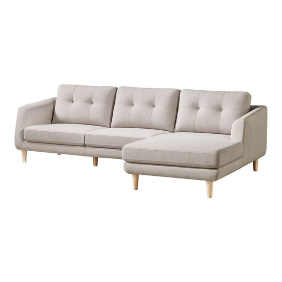 Corey Sectional Beige Right Sectional Sofa Moe's     Four Hands, Burke Decor, Mid Century Modern Furniture, Old Bones Furniture Company, Old Bones Co, Modern Mid Century, Designer Furniture, https://www.oldbonesco.com/