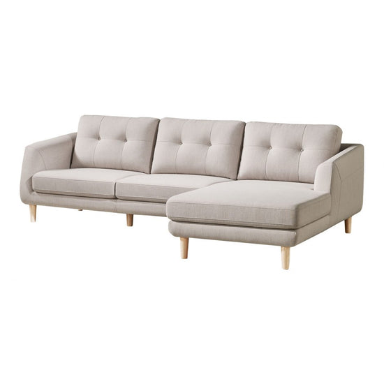 Load image into Gallery viewer, Corey Sectional Beige Right Sectional Sofa Moe&amp;#39;s     Four Hands, Burke Decor, Mid Century Modern Furniture, Old Bones Furniture Company, Old Bones Co, Modern Mid Century, Designer Furniture, https://www.oldbonesco.com/
