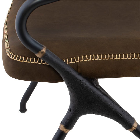 Load image into Gallery viewer, Akron Dining Chair - Jin Green DINING CHAIR Nuevo     Four Hands, Burke Decor, Mid Century Modern Furniture, Old Bones Furniture Company, Old Bones Co, Modern Mid Century, Designer Furniture, https://www.oldbonesco.com/
