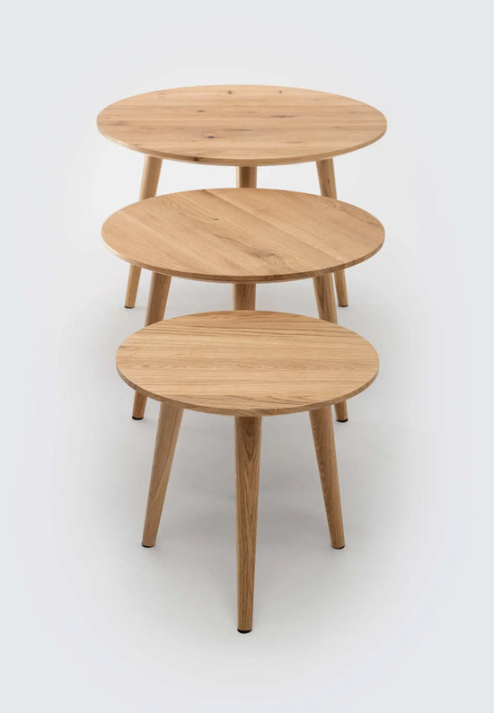 Primera Round Nesting Tables Side Tables Moku     Four Hands, Mid Century Modern Furniture, Old Bones Furniture Company, Old Bones Co, Modern Mid Century, Designer Furniture, https://www.oldbonesco.com/