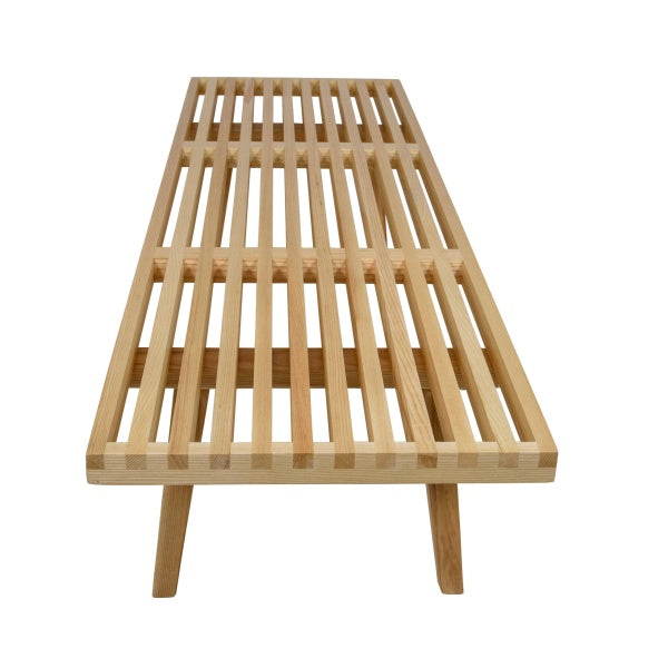 Inwood Slat Mid-Century Platform Bench - Natural Benches Leisuremod     Four Hands, Mid Century Modern Furniture, Old Bones Furniture Company, Old Bones Co, Modern Mid Century, Designer Furniture, https://www.oldbonesco.com/