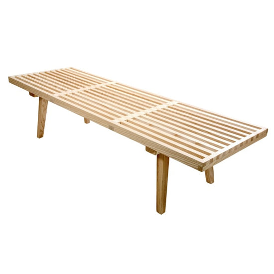 Inwood Slat Mid-Century Platform Bench - Natural Benches Leisuremod     Four Hands, Mid Century Modern Furniture, Old Bones Furniture Company, Old Bones Co, Modern Mid Century, Designer Furniture, https://www.oldbonesco.com/